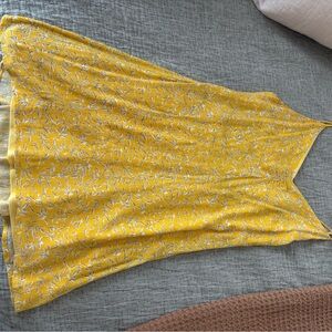 Sunny Yellow Floral Mini Dress